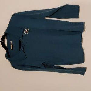 Sonoma Blue Long Sleeved Bowling Pin Shirt Size L